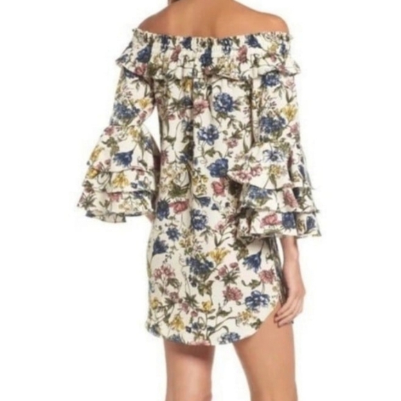 MISA Los Angeles  Amal Floral-Print Off-the-Shoulder A-Line Dress - Picture 2 of 6